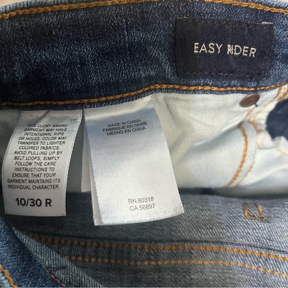 Lucky Brand Women Easy Rider Jeans Size 10/30 Regular - Picture 4 of 8
